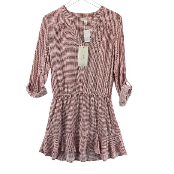 Joie Soft Acey Dress Womens Small NEW Chilli Pepper Mini Casual Rayon Red White - Picture 2 of 10